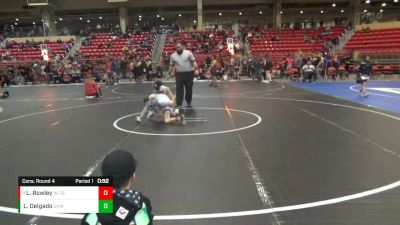 67 lbs Cons. Round 4 - Landon Rowley, WR - Topeka Blue Thunder vs Luis Delgado, U-Town Hammers Wrestling