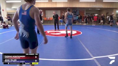 138 lbs Cons. Semi - Jesse Miller, Shenandoah Wrestling Academy vs Thomas Montgomery, Virginia Slaughterhouse