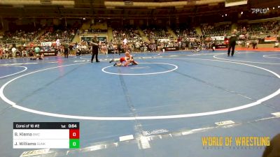 49 lbs Consi Of 16 #2 - Bowe Klema, Beloit Wrestling Club vs Jaxon Williams, Sunkist Kids Monster Garage