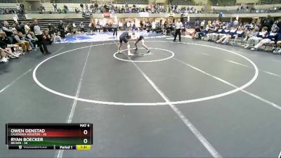 138 lbs Finals (8 Team) - Ryan Boecker, Becker vs Owen Denstad, Caledonia-Houston