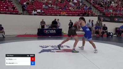 82 kg 7th Place - Kasey Ross, Sarbacker Wrestling Academy vs Blake Jouret, Beaver Wrestling Club