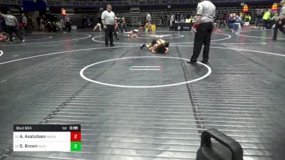 95 lbs Round Of 64 - Aslamjon Asatullaev, Moon vs Denaii Brown, Oley Valley