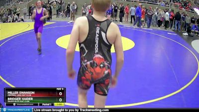 130 lbs Cons. Round 1 - Miller Swanson, Central Linn Mat Club vs Bridger Haider, Salem Elite Mat Club