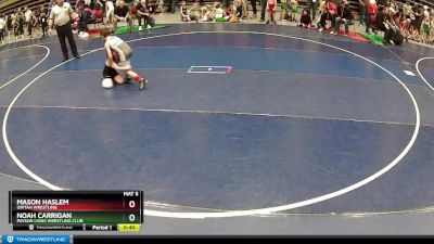 59 lbs Cons. Round 1 - Noah Carrigan, Payson Lions Wrestling Club vs Mason Haslem, Uintah Wrestling