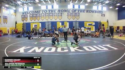 106 lbs Round 6 (8 Team) - Gunner Essary, Griffin Fang vs Solomon Peterson, Heritage Wrestling Club