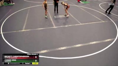 78 lbs Cons. Round 3 - Beckett Christopherson, Elk River Wrestling vs Corbin King, Minnesota