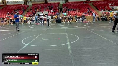 68 lbs Cons. Semi - Jaxton Coyer, Michigan West Wrestling Club vs Masten Felix, OCRTC