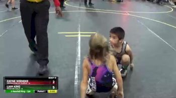 49 lbs Round 3 (6 Team) - Zayne Wieneke, Untouchables Purple vs Liam King, Missouri Gold