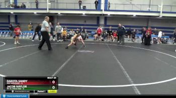 72 lbs Round 7 (8 Team) - Dakota Sandy, Mat Assassins vs Jacob Naylor, PA Alliance Red
