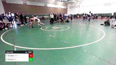 120 lbs Consi Of 16 #2 - Frankie Brickey, West Covina vs Omar Tavira, Adelanto