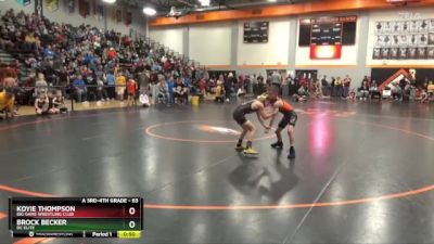 63 lbs Champ. Round 1 - Koyie Thompson, Big Game Wrestling Club vs Brock Becker, DC Elite