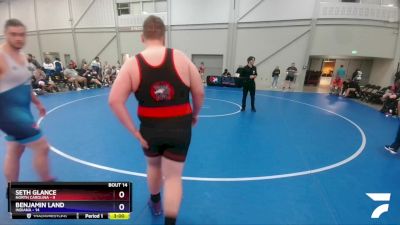 285 lbs Placement Matches (8 Team) - Seth Glance, North Carolina vs Benjamin Land, Indiana