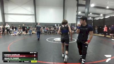 117 lbs Semifinal - Kamiah Gaerlan, Thunder Mountain Wrestling Club vs Braelyn Manke, Steelclaw Wrestling Club