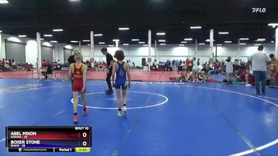 71 lbs 2nd Wrestleback (8 Team) - Abel Mixon, Kansas vs Boxer Stone, Idaho