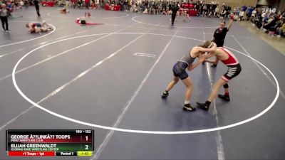 132 lbs Champ. Round 2 - Elijah Greenwaldt, Scoring Edge Wrestling Center vs George Â??Linkâ?? Toops, Pierz Wrestling Club