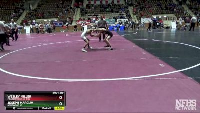 106 lbs 1st Place Match - Joseph Marcum, Homewood Hs vs WESLEY MILLER, McAdory High School