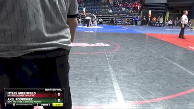 116 lbs Quarterfinal - Axel Rodriguez, Beat The Streets Chicago-Midway vs Myles Greenfield, Belleville Little Devils WC