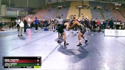 174 lbs Round 3 (8 Team) - Cole Nance, Bellarmine vs Noel Fuentes, Central Florida