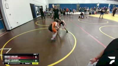 70 lbs 1st Place Match - Brody Miller, Worland Wrestling Club vs Grady Hughes, Worland Wrestling Club