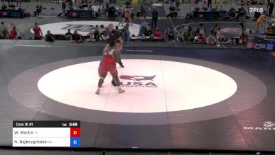 285 lbs Cons 16 #1 - Wilbert Martin, Texas vs Noah Bigboygribble, Washington