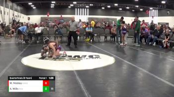 70 lbs Quarterfinals (8 Team) - Ariah Mills, Roundtree Wrestling Academy vs Mark Mobley, Beast Mode