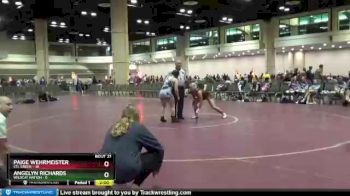 138 lbs Round 5 (10 Team) - Paige Wehrmeister, STL Green vs Angelyn Richards, Wildcat Nation