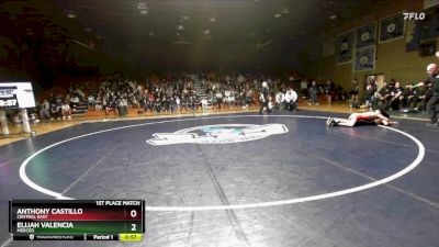 113 lbs 1st Place Match - Anthony Castillo, Central East vs Elijah Valencia, Merced