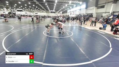 123 lbs Consi Of 8 #1 - Ethan Dick, Stampede vs Rusty Snyder, Cortez