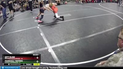 90 lbs Round 3 (6 Team) - Marshall Waters, Kansas Copperheads vs Jett Kline, Oklahoma Elite Orange