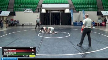 115 lbs Finals (2 Team) - Ashton Bunn, Hayden vs Hayden Cook, Gulf Shores