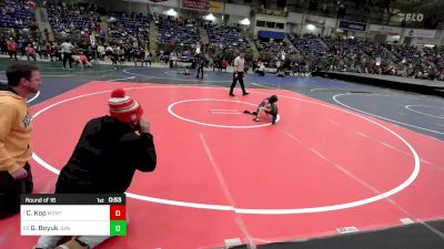 43 lbs Round Of 16 - Casey Kop, Montezuma-Cortez vs Greysen Boyuk, Junior Bison