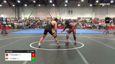 285 lbs C Of 8 #1 - Patrick Grayson, Nebraska vs Zach Elam, Missouri