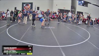 64 lbs Semifinal - Manse Rearden, Ninety Six Wildcats vs David Cattrell, Eastside Youth Wrestling