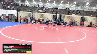 118-123 lbs Round 3 - Trevor Humburg, Grit Wrestling vs Gavin Mason, Contenders WA