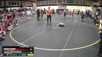 38 lbs Quarterfinal - Nakoa-King Samples, Mat Monstars vs Kohen Morris, Backyard Brawlers