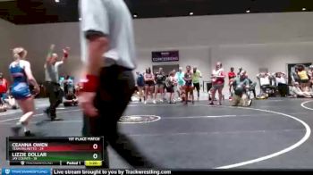 110 lbs Finals (2 Team) - Lizzie Dollar, Jay County vs Ceanna Owen, Team Palmetto