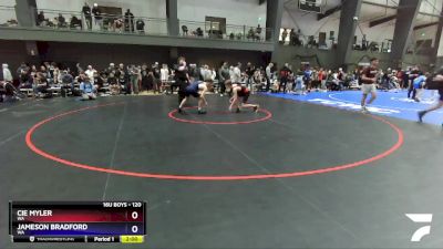 120 lbs Cons. Round 2 - Cie Myler, WA vs Jameson Bradford, WA