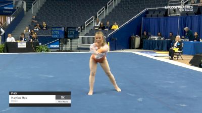 Haylee Roe - Floor, Illinois - 2019 NCAA Gymnastics Regional Championships - Michigan