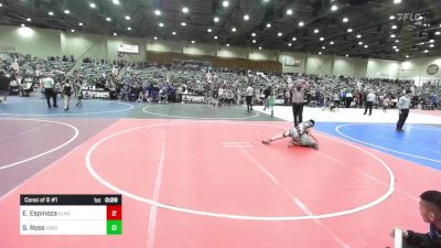 86 lbs Consi Of 8 #1 - Estevan Espinoza, Elko WC vs Syress Ross, Greenwave Youth WC