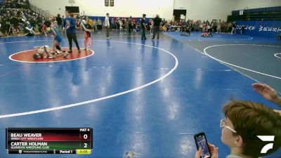 71 lbs Cons. Semi - Beau Weaver, Windy City Wrestlers vs Carter Holman, Glenrock Wrestling Club