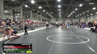 175 lbs Champ. Round 1 - Teron Kraft, Hoisington Jr Cardinal vs Zachary Wessley, Kansas Young Guns