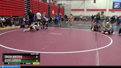 90 lbs Semifinal - Rivers Harbison, Ironclad Wrestling Club vs Tristan Sheffield, Gulf Coast Wrestling Club