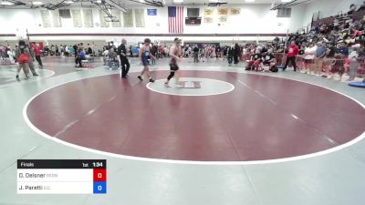 182 lbs Final - Dan Oelsner, RedNose Wrestling School vs Joseph Paretti, D.C. TRAINED