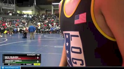 180 lbs Cons. Round 1 - Gregory Varela, Legends Of Gold vs Nick Milburn, Newton Wrestling Club