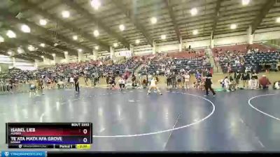 135 lbs Semifinal - Isabel Lieb, Alaska vs Te`ata Mata`afa Grove, Hawaii