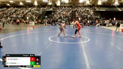 174 lbs Champ. Round 2 - Dane Donigian, Newman vs Brady Littleton, Waldorf (Iowa)