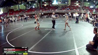 85 lbs Quarterfinal - Bryx Leichleiter, Tiger Wrestling Club vs Clint Thompson, The Best Wrestler