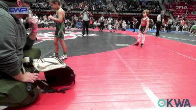 55 lbs Consi Of 16 #2 - Brody Harris, Barnsdall Youth Wrestling vs Dominic Simonds, Catoosa Youth Wrestling