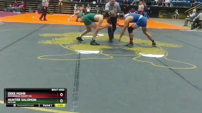 3 - 150 lbs Cons. Semi - Zeke Mohr, Rockbridge County HS vs Hunter Salomon, Skyline