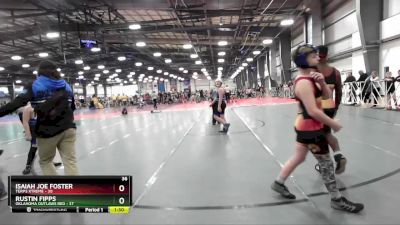 130 lbs Rd# 4- 2:00pm Friday Final Pool - Isaiah Joe Foster, Terps Xtreme vs Rustin Fipps, Oklahoma Outlaws Red